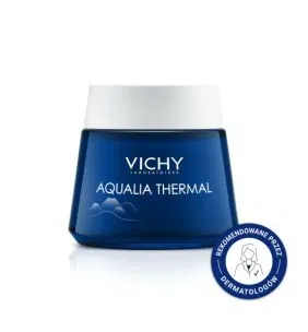 Vichy Aqualia Thermal Spa, nawilżający i regenerujący żel-krem przeciw objawom zmęczenia na noc, 75 ml