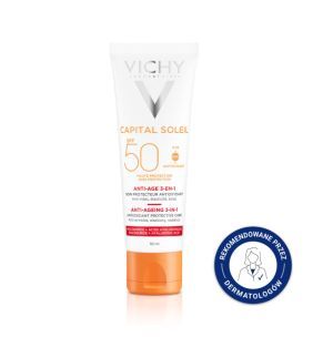 Vichy Ideal Soleil, krem, p/starzeniowy, SPF50, 50 ml