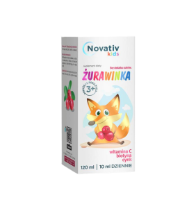 Novativ Kids Żurawinka, płyn, 120 ml