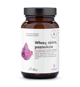 Kolagen Rybi NatiCol, Włosy, Skóra, Paznokcie, kapsułki, 60 szt.