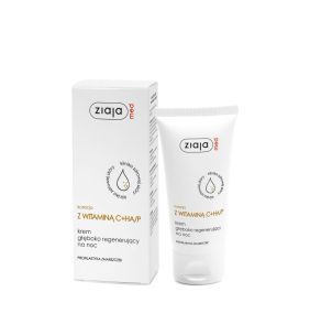 Ziaja Med Kuracja Dermatologiczna, krem regenerujący z witaminą C+HA/P, na noc, 50 ml
