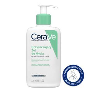CeraVe, oczyszczający żel do mycia z ceramidami dla skóry normalnej i tłustej, 236 ml
