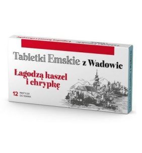 Tabletki Emskie z Wadowic, tabl.d/ssania, o sm.mięt.,12 szt