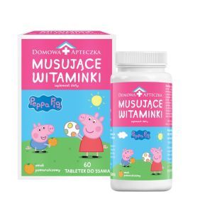 Domowa Apteczka Musujące Witaminki Świnka Peppa, tabletki do ssania, 60 szt.