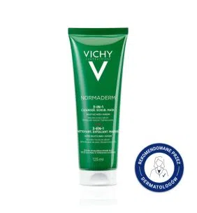 Vichy Normaderm 3w1 Oczyszczanie, peeling, maska, 125 ml