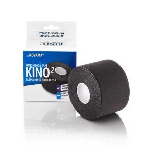 Tasma kinesiology Novama KINO2, 5cm x 5m, czarna, 1szt
