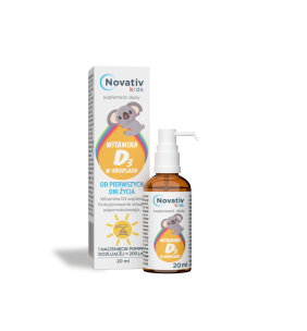 Novativ Kids Witamina D3 w kroplach, 20 ml