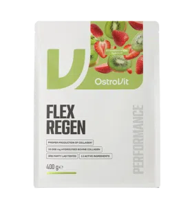 OstroVit Flex Regen, proszek, truskawka-kiwi, 400 g