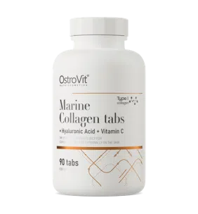 OstroVit, Kolagen Morski + Kwas Hialuronowy + Witamina C, tabletki, 90 szt.