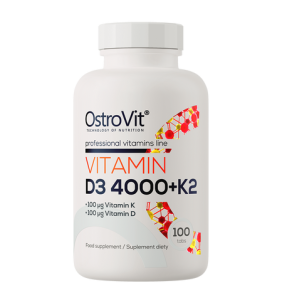 OstroVit, Witamina D3 4000 IU + K2, tabletki, 100 szt.