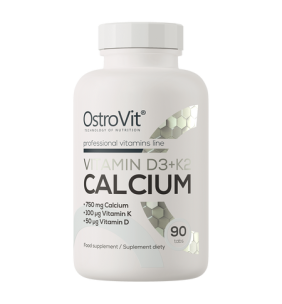 Ostrovit, Witamina D3 + K2 + Wapń, tabletki, 90 szt.