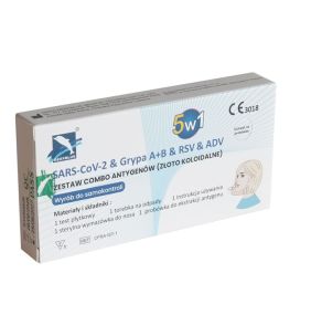 Test COVID-19 SARS-CoV-2&Grypa A+B&RSV&ADV, 1 szt.