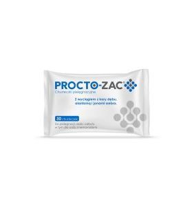Procto-Zac, chusteczki, pielęgnacyjne, 30 szt