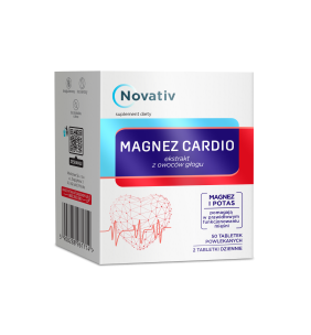 Novativ Magnez Cardio, tabletki powlekane, 50 sztuk