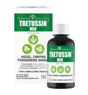 Tretussin Med, syrop, Kaszel, chrypka, podrażnienia gardła, 165 ml