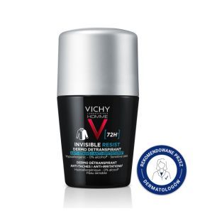Vichy Homme Invisible Resist 72 h, antyperspirant przeciw śladom, 50 ml