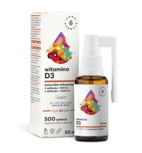 Witamina D3 dla dzieci, MCT, aerozol, 50 ml