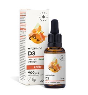 Witamina D3 2000 IU Forte, krople, 30 ml