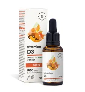 Witamina D3 2000 IU Forte, krople, 30 ml