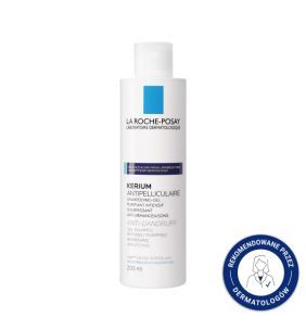La Roche-Posay Kerium, szampon przeciwłupieżowy, włosy tłuste, 200 ml