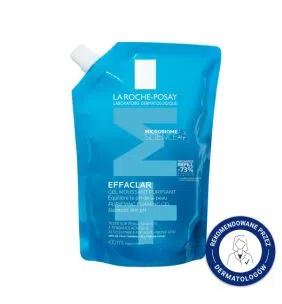 La Roche-P Effaclar Foaming Gel, żel oczyszczający dla skóry skłonnej do trądziku, refill, 400 ml
