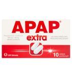 Apap Extra, 500 mg + 65 mg, tabletki powlekane