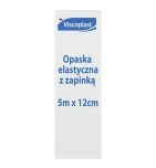 Viscoplast, opaska elastyczna z zapinką, 5 m x 12 cm, 1 szt.