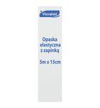 Viscoplast, opaska elastyczna tkana z zapinką, 5 m x 15 cm, 1 szt.