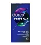 Durex Performa, prezerwatywy ze środkiem nawilżającym, 12 szt.