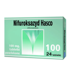 Nifuroksazyd Hasco, 100 mg, tabletki powlekane, 24 szt.