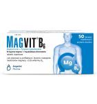 Magvit B6, 48 mg jonów magnezu + 5 mg pirydoksyny chlorowodorku, tabletki dojelitowe, 5o sztuk