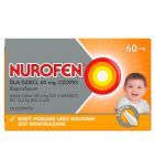 Nurofen dla dzieci, 60 mg, czopki, 10 sztuk