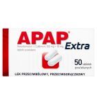 Apap Extra, 500 mg + 65 mg, tabletki powlekane, 50 szt. (butelka)