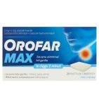 Orofar MAX, 2 mg + 1 mg, pastylki twarde, 20 szt.