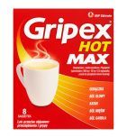 Gripex Hot MAX, proszek do sporządzenia roztworu doustnego, 8 saszetek