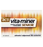 Acti vita-miner Senior (Vita miner Senior), drażetki dla osób po 50 roku życia, 60 szt.