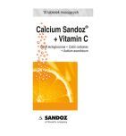 Calcium-Sandoz+Vitamin C, tabl.musuj., 10 szt