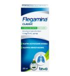 Flegamina, 4 mg/5 ml, syrop o smaku miętowym, bez cukru, 200 ml