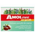 AMOLowe na gardło, ziołowe pastylki do ssania, 16 szt.