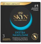 Skyn Ekstra Nawilżane, nielateksowe prezerwatywy, 3 szt.