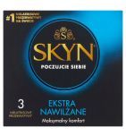 Skyn Ekstra Nawilżane, nielateksowe prezerwatywy, 3 szt.