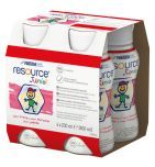Resource Junior, płyn o smaku truskawkowym, 4 x 200 ml