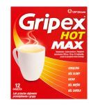 Gripex Hot MAX, proszek do sporządzania roztworu doustnego, 12 saszetek