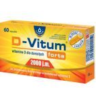 D-Vitum Forte 2000 j.m., kapsułki z witaminą D dla dorosłych, 60 szt.
