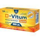 D-Vitum Forte 1000 j.m., kapsułki z witaminą D dla dorosłych, 120 szt.