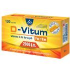 D-Vitum Forte 2000 j.m., kapsułki z witaminą D dla dorosłych, 120 szt.