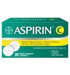 Aspirin C, 400 mg + 240 mg, tabletki musujące, 20 szt.