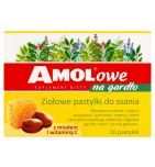Amolowe na gardło, pastylki do ssania, z miodem i witaminą C, 16 szt.