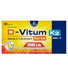 D-Vitum Forte 2000 j.m. K2 MK-7, witaminy D i K dla dorosłych forte, kapsułki, 60 szt.