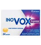 Inovox Express smak miodowo-cytrynowy, 2 mg + 0,6 mg + 1,2 mg, pastylki twarde, 24 sztuki